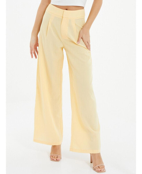 Women's Linen Palazzo Trouser