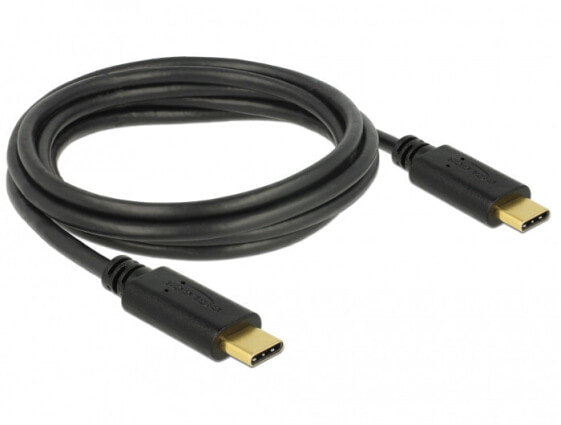 Разъем USB C - USB C Delock 83324-2 м - USB 2.0 - 480 Мбит/с - черный