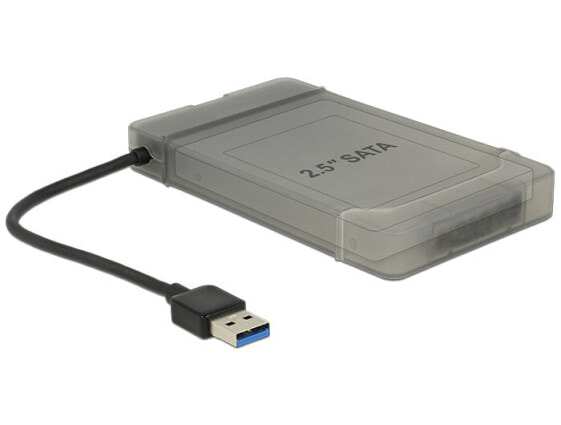 Delock 62742 - USB Type-A - SATA - Black - Grey - 0.15 m - JMS567 - 6 Gbit/s