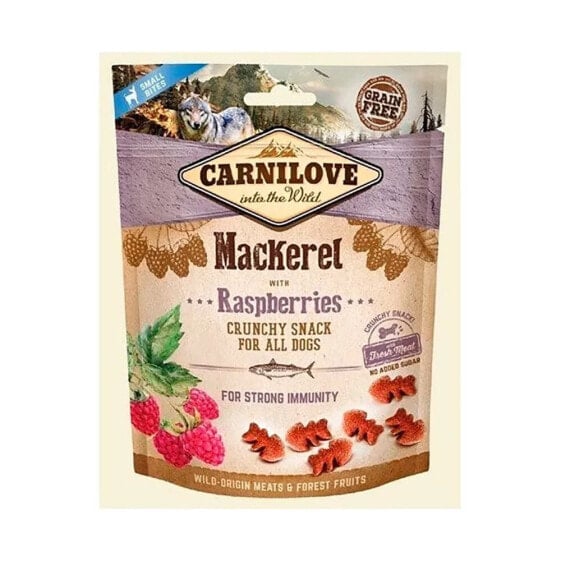 CARNILOVE Fresh Crunchy Mackerel And Raspberries 200g Dog Snack