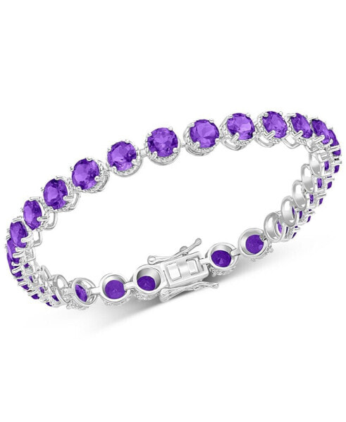 Amethyst Tennis Bracelet (12-3/4 ct. t.w.) in Sterling Silver (Also in Garnet, Sky Blue Topaz, & Citrine)