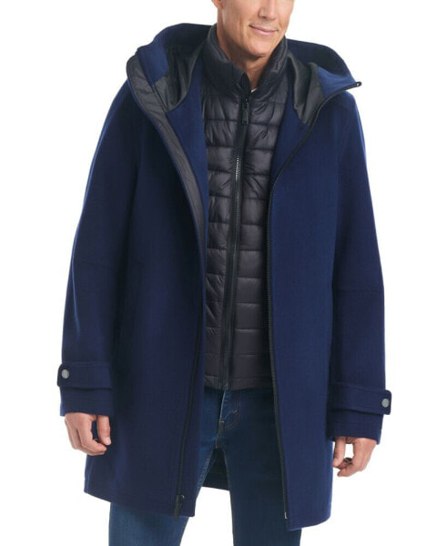 Men's Three-in-One Wool Coat