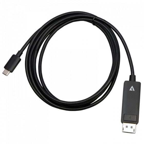 V7 V7USBCDP14-2M - 2 m - DisplayPort - USB Type-C - Male - Male - Straight