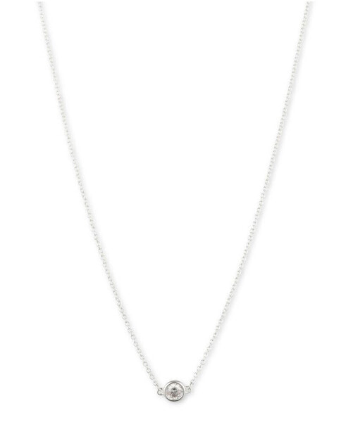 Ralph Lauren sterling Silver and Cubic Zirconia Pendant Necklace