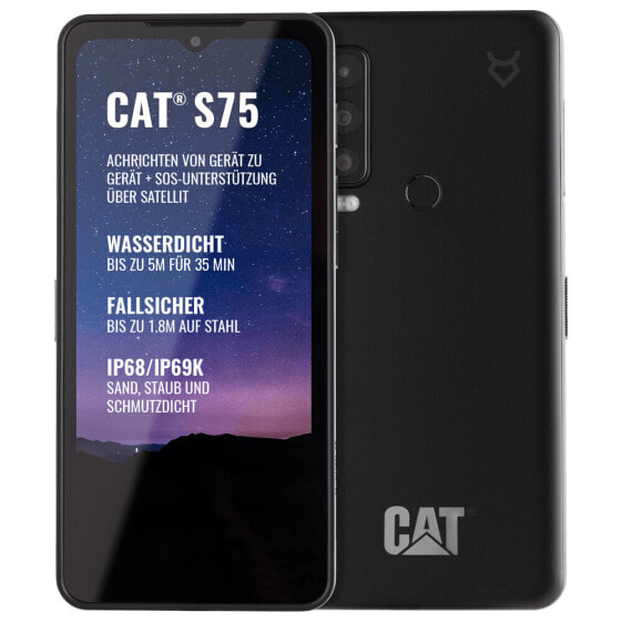 CAT S75 - 16.7 cm (6.58") - 6 GB - 128 GB - 50 MP - Android 12 - Black