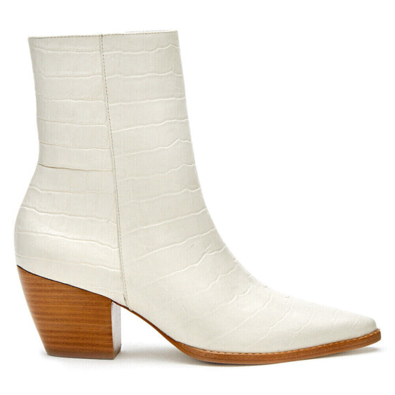 Matisse Caty Pointed Toe Cowboy Booties Womens White Casual Boots CATY-288