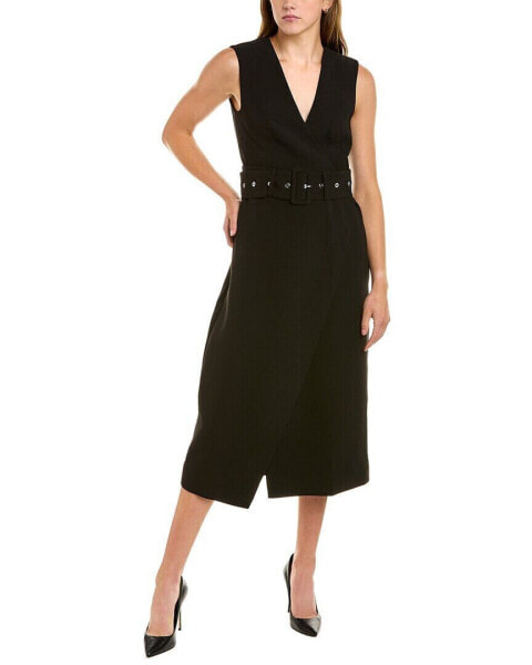 Платье женское Modern Citizen Jisoo Wrap Midi Dress черное XS