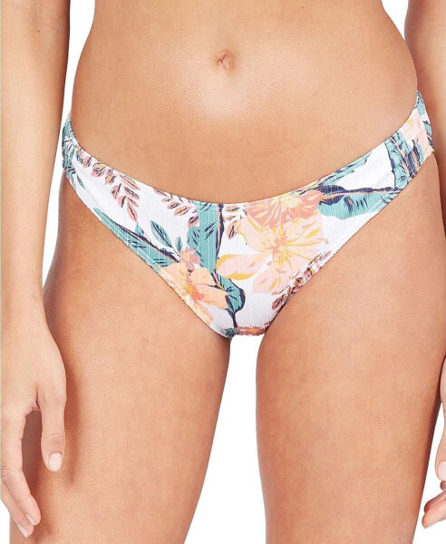 Roxy 284814 Women's Just Shine Full Swim Bottom, Bright White Mahe , Size L