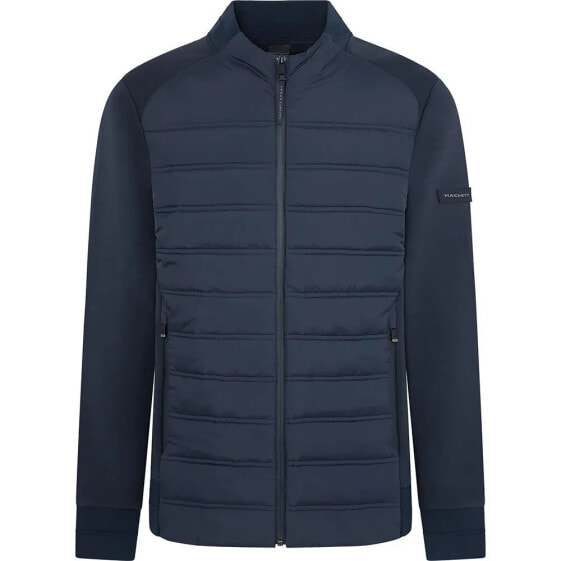 HACKETT Hybrid Quilt full zip sweatshirt