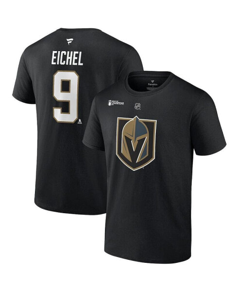Men's Jack Eichel Black Vegas Golden Knights 2023 Stanley Cup Champions Big and Tall Name and Number T-shirt