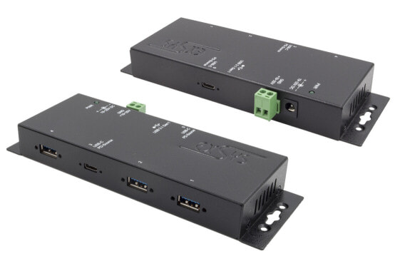 Exsys EX-1190HMVS-PD - USB 3.2 Gen 1 (3.1 Gen 1) Type-A - USB 3.2 Gen 1 (3.1 Gen 1) Type-A - Black - 20 V - 5 A - 152 mm