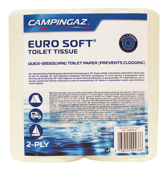 Camping Gaz Campingaz Euro Soft - 100 mm - 126 mm - 182 sheets - Cellulose
