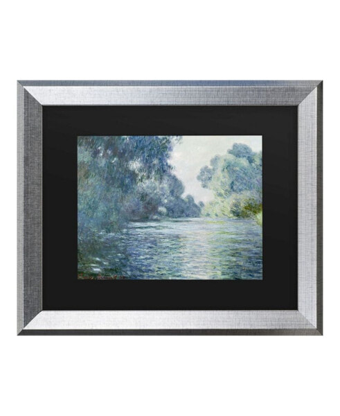 Claude Monet Branch of the Seine Near Giverny Matted Framed Art - 20" x 25"