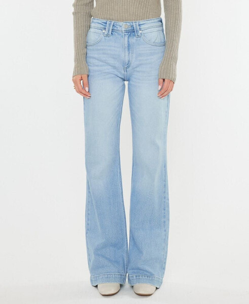 Women's High Rise Wide Flare Jeans