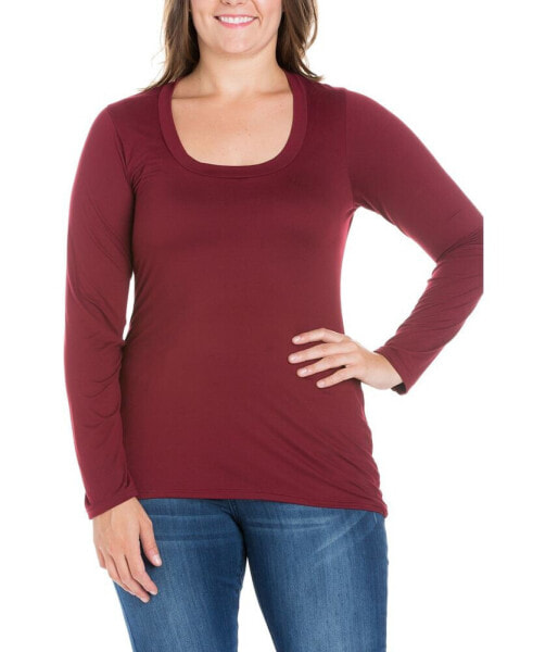 Women's Plus Size Long Sleeves T-Shirt