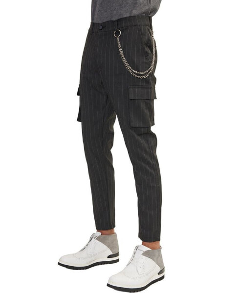 Men's Modern Pinstriped Cargo Pants