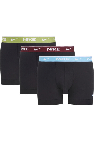 Erkek Nike Marka Logolu Elastik Bantlı Günlük Kullanıma Uygun Siyahh Boxer 0000KE1008-MQG