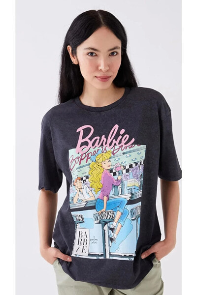 Футболка LC Waikiki Barbie Print Oversize Fem Tee