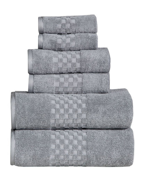 Feather and Stitch Luna 6-Pc. Towel Set