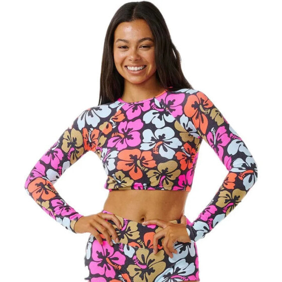 RIP CURL Hibiscus Heat Crop Long Sleeve Rashguard