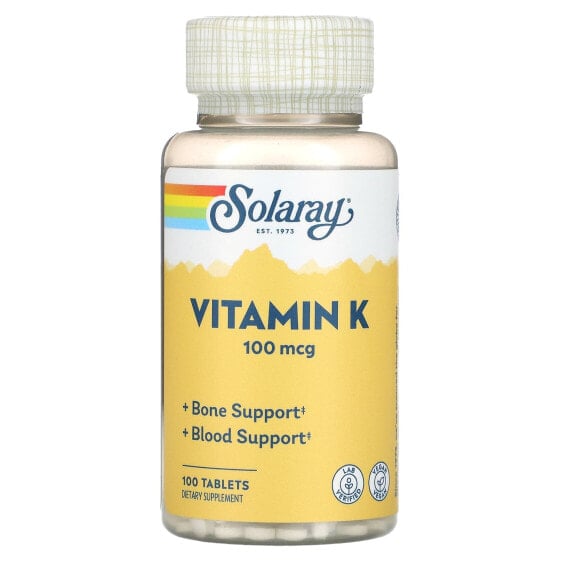 Vitamin K, 100 mcg, 100 Tablets