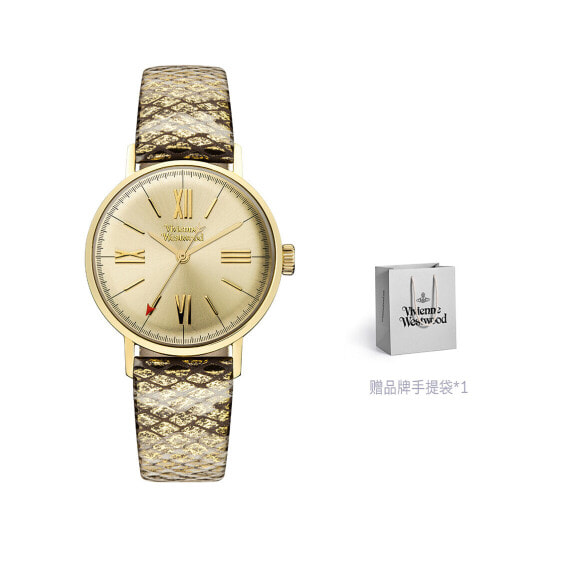 Наручные часы Vivienne Westwood DWVV170GDMT 32 золотой винтажныйстиль Водонепроницаемые