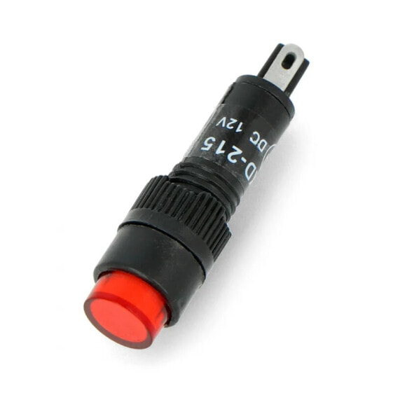 LED indicator 12V DC - 8mm - red