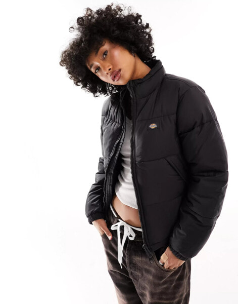 Dickies alatna puffer jacket in black