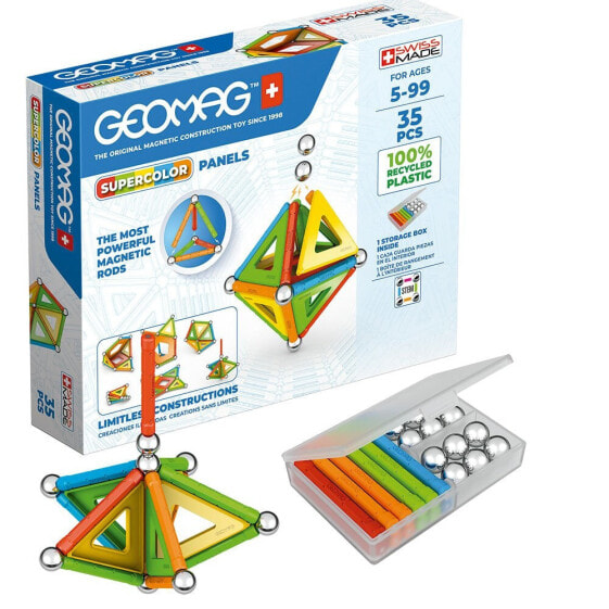 TOY PARTNER Geomag Green Super Colors Panels 35 Toy Game