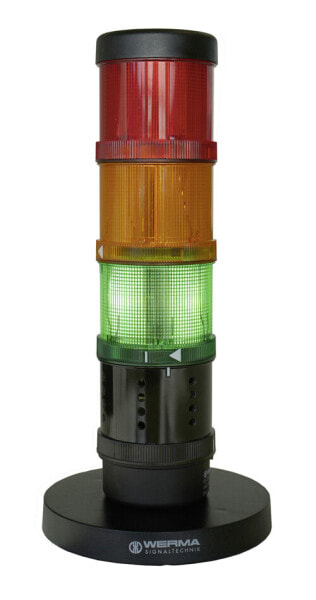 WERMA Signaltechnik Werma 649.000.10 - Green - Red - Yellow - 50000 h - Polycarbonate (PC) - 10 - 35 °C - IP20 - 230 V