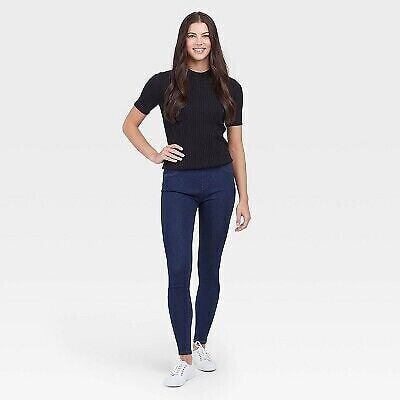 Assets by Spanx Women's Denim Skinny Leggings - Medium Wash M