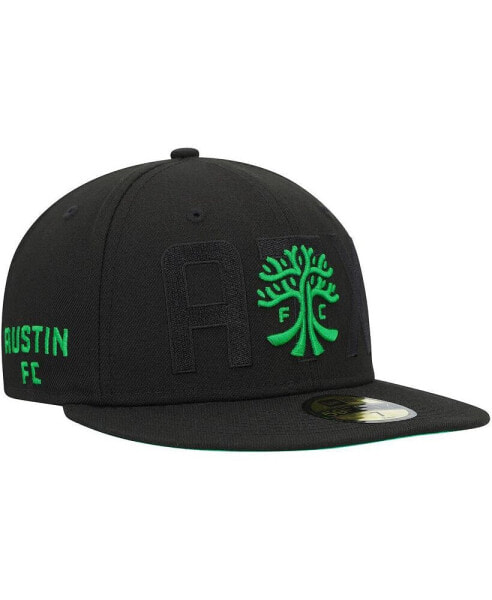 Men's Black Austin FC Kick Off 59FIFTY Fitted Hat