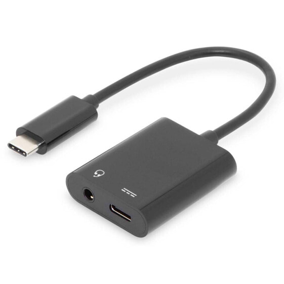 DIGITUS AK-300400-002-S 3.5 mm USB-C To Jack Adapter