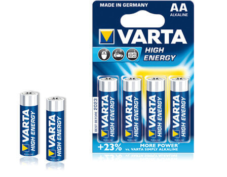 Одноразовая батарейка VARTA High Energy AA Alkaline 1.5V 4 шт.