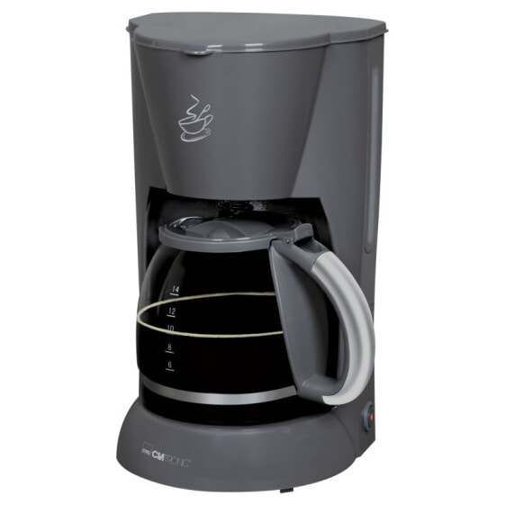 Clatronic KA 3473 - Drip coffee maker - 1.5 L - Ground coffee - 900 W - Grey