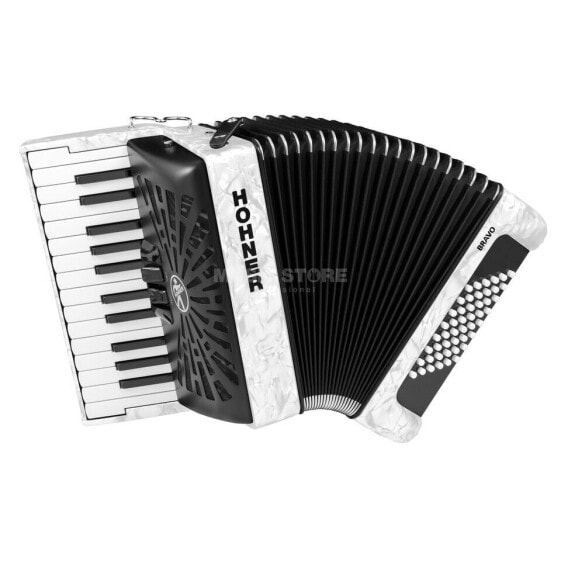 Hohner Bravo II 48 white silent key