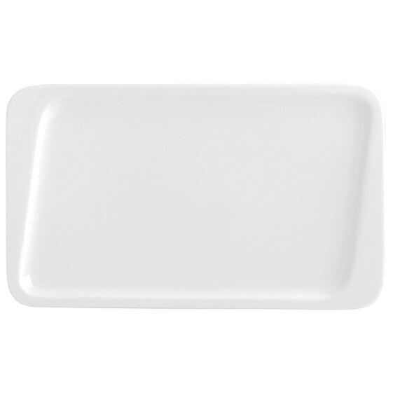 Dessert dish Quid Chef Ceramic White 25 x 15 cm (6 Units) (Pack 6x)