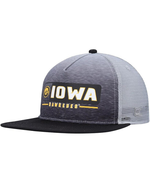 Men's Black, Gray Iowa Hawkeyes Snapback Hat