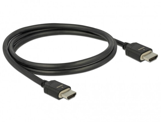 Разъем и переходник HDMI Type A (Standard) Delock 1 м - 3D - 48 Gbit/s Черный
