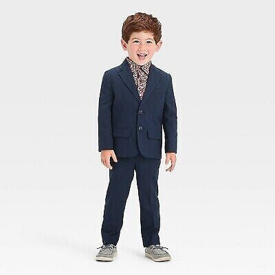 Toddler Boys' Jacket & Pants Suit Set - Cat & Jack Blue 3T