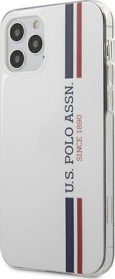 Чехол для смартфона U.S. Polo Assn Tricolor Collection для iPhone 12/12 Pro 6,1" белый