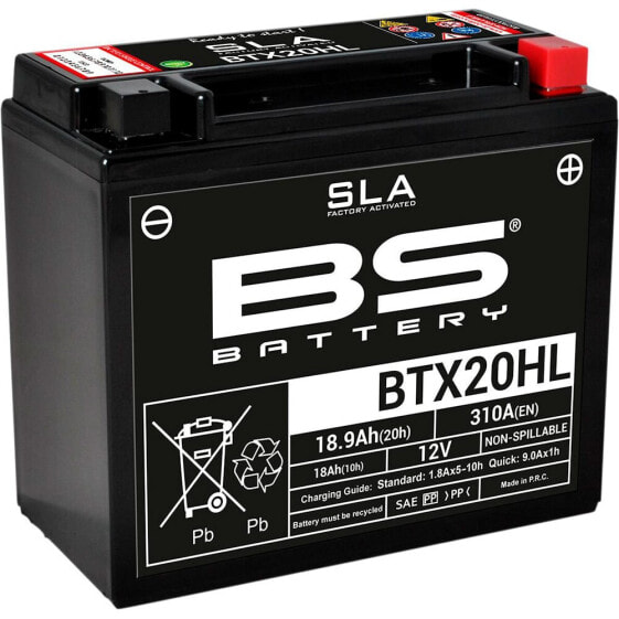 BS BATTERY BTX20HL SLA 12V 310 A Battery