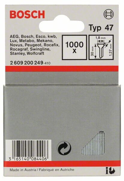 Bosch Nagel Typ 47 1,8 x 1,27 x 30 mm