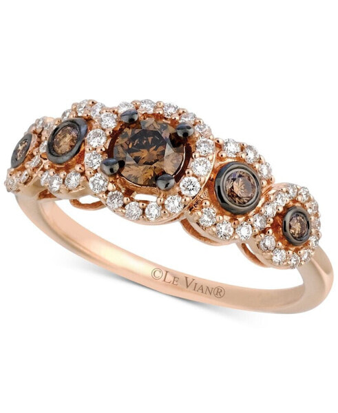 Chocolatier® Diamond Ring (3/4 ct. t.w.) in 14k Rose Gold