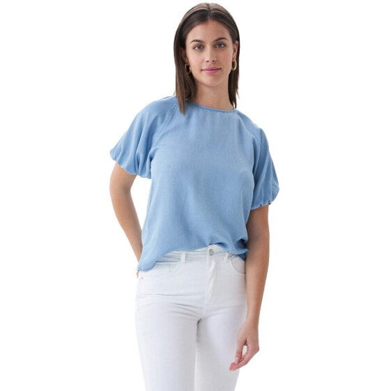 SALSA JEANS Túnica In Tencel Short Sleeve Blouse