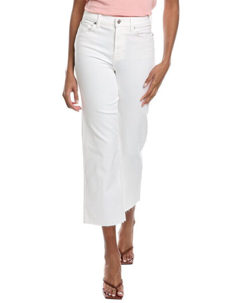 7 For All Mankind Alexa White Cropped Jean Women's