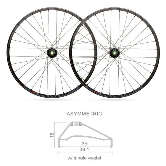 BLACKJACK Ready 27.5´´ 6B Disc Tubeless MTB wheel set