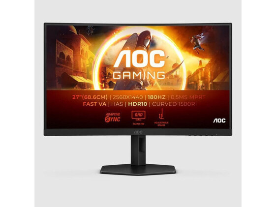 AOC 27" 180 Hz VA QHD Gaming Monitor 2560 x 1440 (2K) CQ27G4X