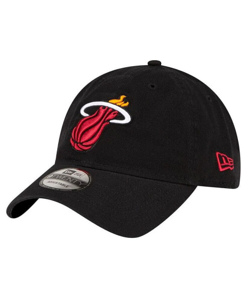 Men's Black Miami Heat Team 2.0 9TWENTY Adjustable Hat