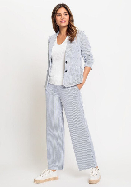 Women's Anna Fit Wide Leg Stretch Seersucker Pant